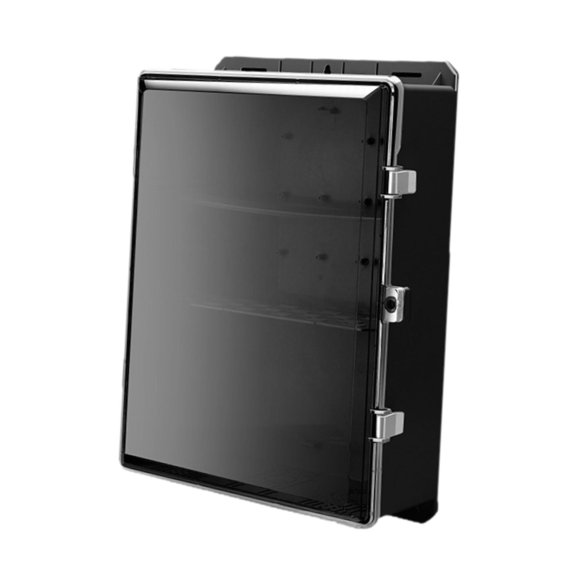 Tnarru Distribution Box Enclosure with Cover Rainproof Dustproof Junction Box Circuit Breaker Boxes for Workshop Hotel Shopping Mall Black