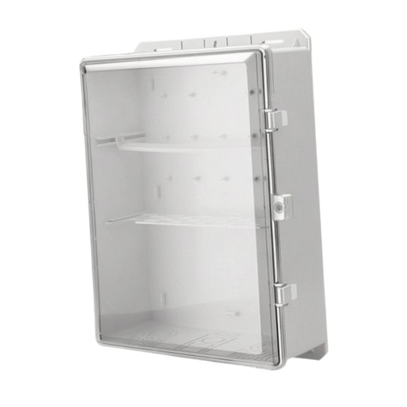 Tnarru Distribution Box Enclosure with Cover Rainproof Dustproof Junction Box Circuit Breaker Boxes for Workshop Hotel Shopping Mall White