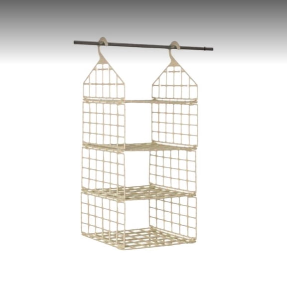 Tnarru Dorm closet organizer maximizes space. 3S Layers Beige