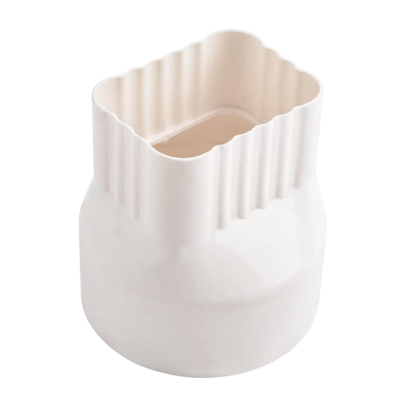 Tnarru Downspout Adapter PVC Drain Downspout Adapter Rainwater Gutter Connector Replacement Accessories Easy Installation Durability Suitable for Outdoor Walls Roofs Home Installations 6cmx8cm