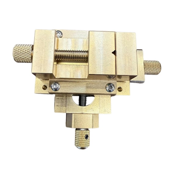Tnarru Drill Press Slide Table Benchtop Cross Slide Vice Clamp for Milling And Accurate XY Positioning Brass Material Sturdy Flat Vise Versatile Function Sui