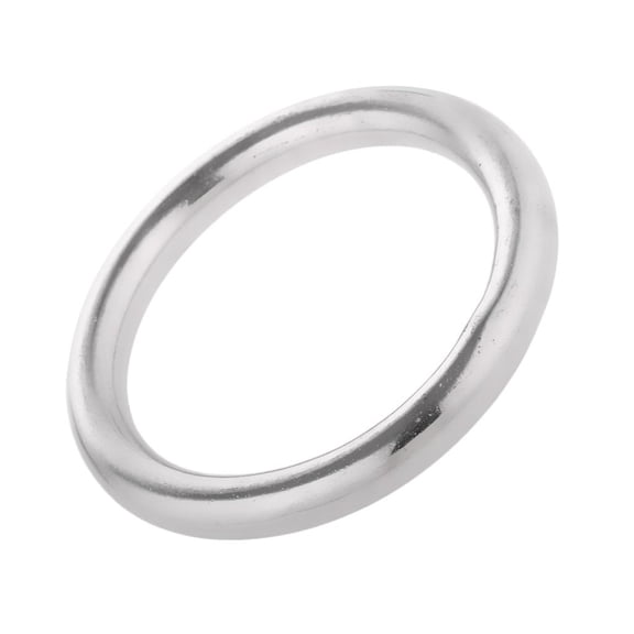 Tnarru Durable Marine 304 Stainless Steel Welded Polished Rings Boat Rigging Hardware , , 8*50mm
