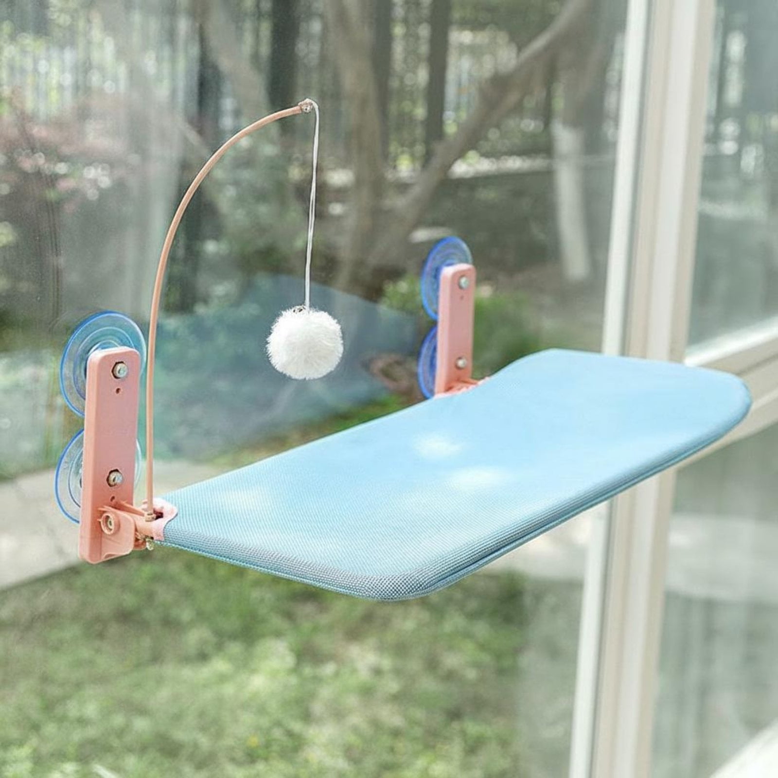 Tnarru Foldable cat window hammock Bondi Blue