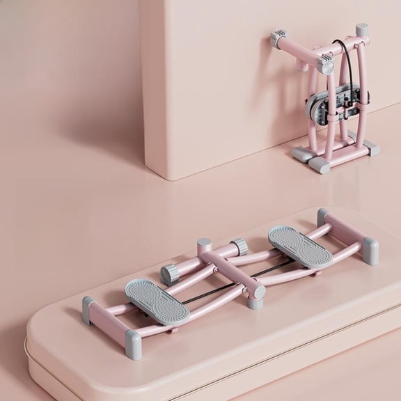 Tnarru Foldable thigh trainer ski machine Pink Standard