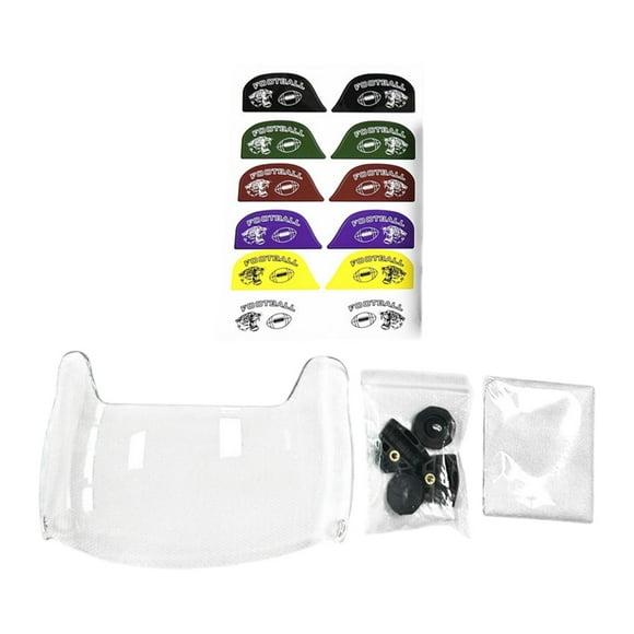 Tnarru Football Visor Enhance Visibility and Protect Your Eyes for Football Helmets Clear