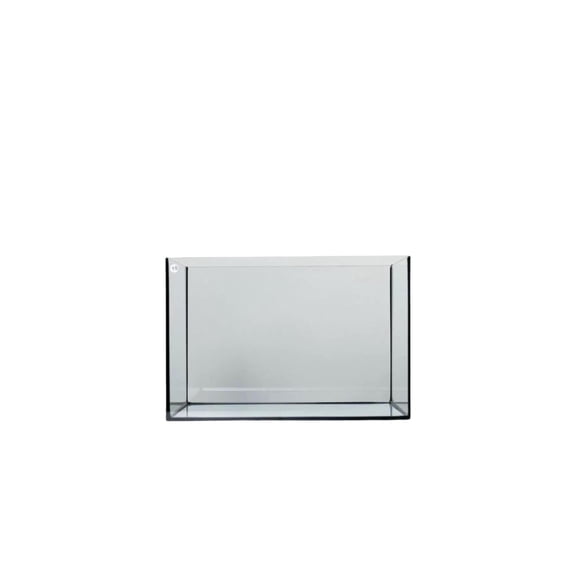 Tnarru Glass Desktop Aquarium, Rectangular Black Silicone, Lid 30x18x20cm