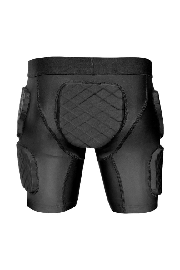 Goalkeeper Shorts Thigh Guard Padded Compression Shorts Athletic Foam Padding Hip Protector for Winter Sports Baseball Riding XL