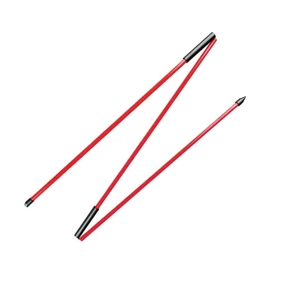Tnarru Golf Alignment Stick Golf Alignment Rod for Men Women Golfer with Storage Tube Golf Direction Stick for Aiming Swing Practice Red