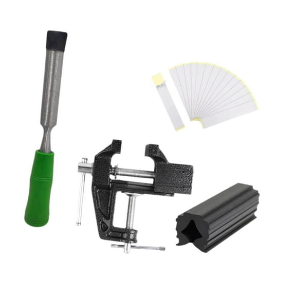 Tnarru Golf Club Grip Kit Table Vise Regripping Supplies 15 Tape Strips Easy to Use Gripping Set Grip Tape Remover Rubber Vise Clamp Green Handle