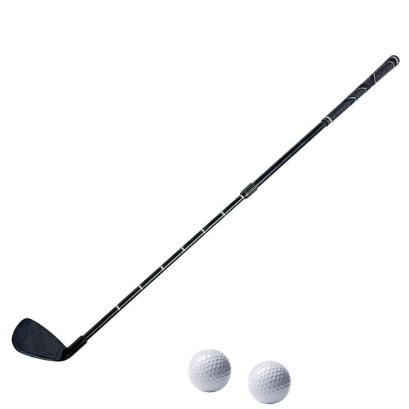 Tnarru Golf Wedge Golf Chipper Adjustable with Balls Accessory Equipment Golf Course Supplies Gift Telescopic Chipping Practice Club Black