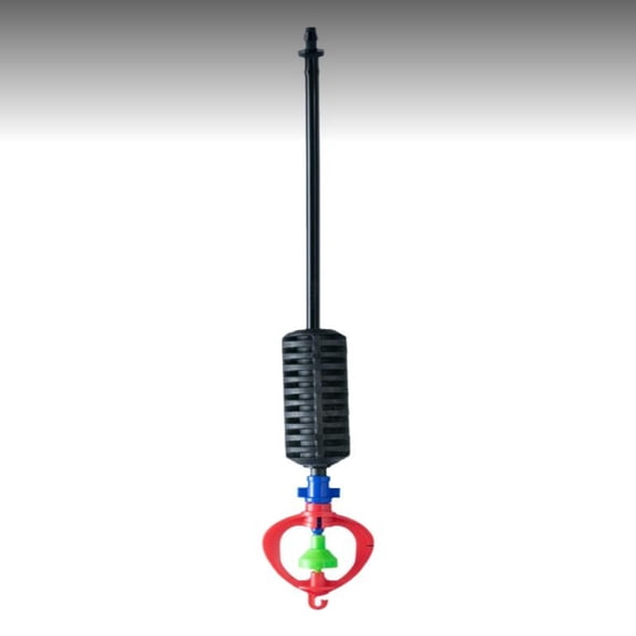 Tnarru Hanging Micro Sprinkler, 360 Rotating Mist Head 1.8mm Red Frame Rot