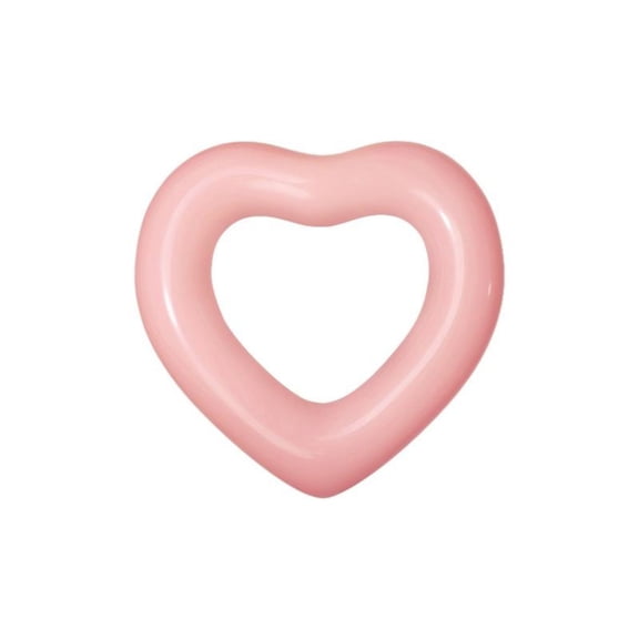Tnarru Heart-shaped PVC float ring Rose Gold
