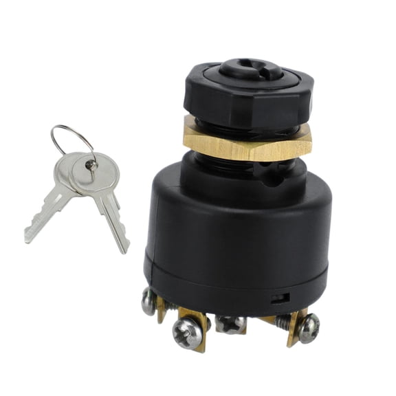 Tnarru Ignition Starter Switch Directly Replace 6 Screw with 2 Keys Easy Installation for Inboard Outboard Powered Boats Yacht