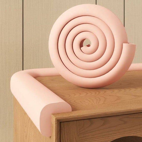 Tnarru Infant Edge Protector, NBR Foam Corner Guard, L-Shaped Strip Pink