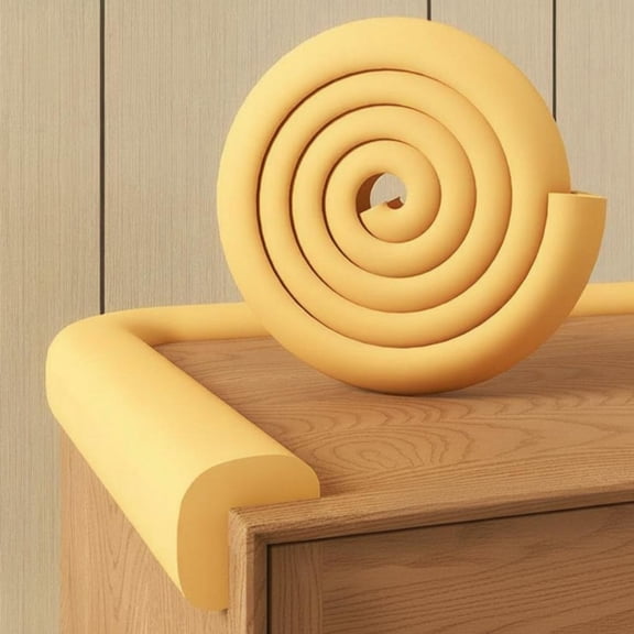 Tnarru Infant Edge Protector, NBR Foam Corner Guard, L-Shaped Strip Yellow