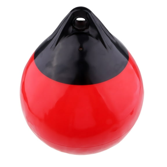 Tnarru Inflatable Boat Yacht Buoy 30 x 35cm for River, Piling Sites, Fixed Pier , Red