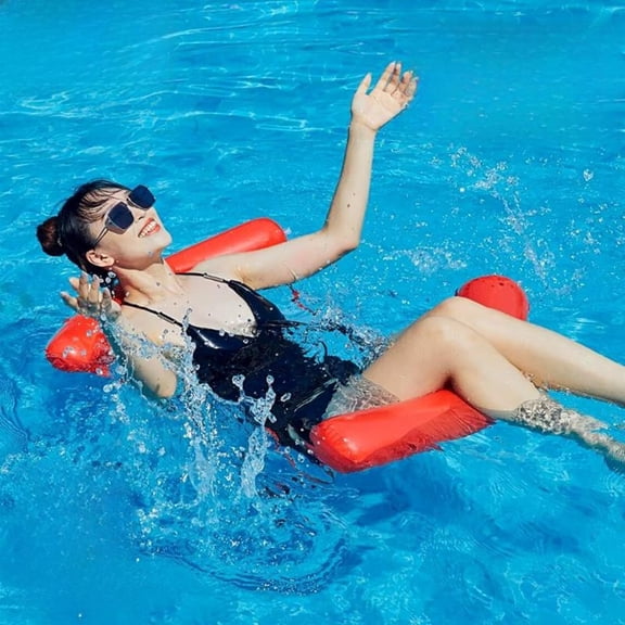 Tnarru Inflatable Pool Float Water Lounger Paddle Raft