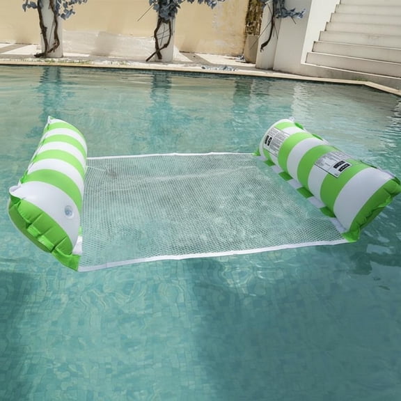 Tnarru Inflatable Pool Swing Lounge Chair, Nylon Mesh Green