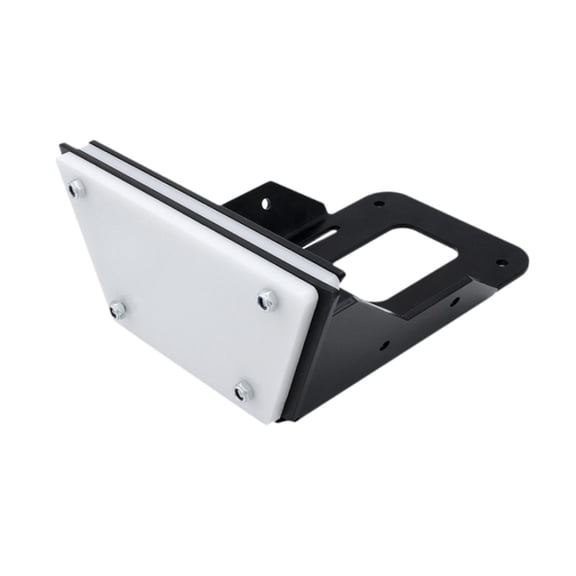 Tnarru Kayak Motor Mount Steel Bracket Transom Trolling Motor Plate Sturdy Acrylic Construction Multiple Bolt Fixing Outboard Engine Support Suitable for Flat Stern Boats Freshwater Saltwater