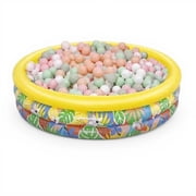 Tnarru Kids Ball Pit, Indoor Foldable PVC Playpen, Baby Toy Pool Tropical