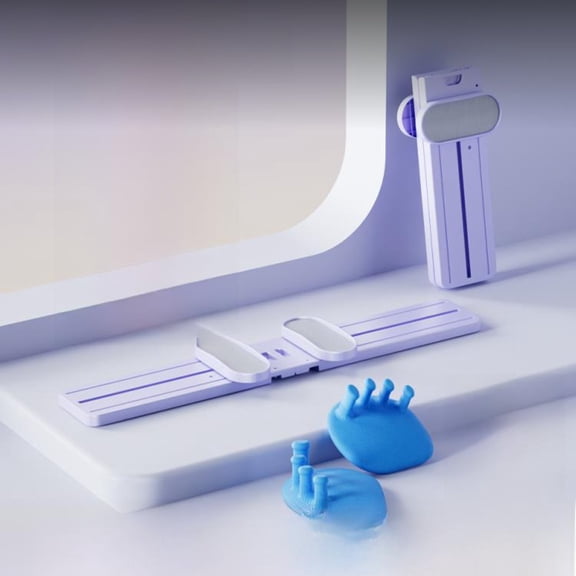 Tnarru Leg slimming ski machine, foldable Blue Arch Trainer