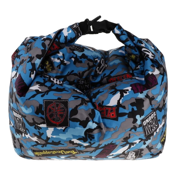 Tnarru Lightweight Fish Box Folding Bucket Waterproof Foldable Tackle Storage Bag For Kayaking/Boating/Canoeing/Fishing/Rafting/Swimming/Camping Blue L