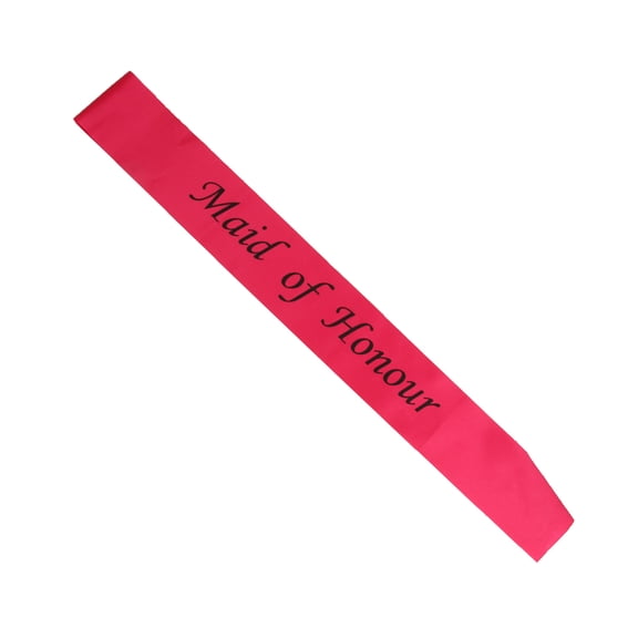 Tnarru Maid Of Honour Rose Red Sash For Wedding Party Favor Hen Party Bride Shower