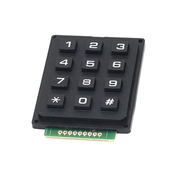 Tnarru Matrix Keypad Keyboard Modules, MCU Board Matrix Array Switch, Durable Phone Matrix Keypad ,Matrix Membrane Keypad , 12 keys 4x3