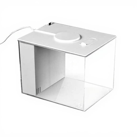 Tnarru Mini Desktop Betta Fish Tank with Side Purifier, Quiet LED
