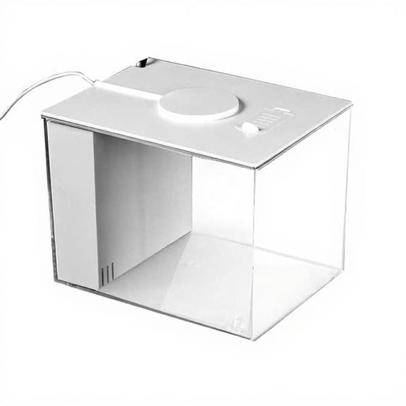 Tnarru Mini Desktop Betta Fish Tank with Side Purifier, Quiet LED