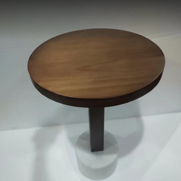 Tnarru Mini Nordic Wood Side Table, Marble Base, Sofa End Table White Marble