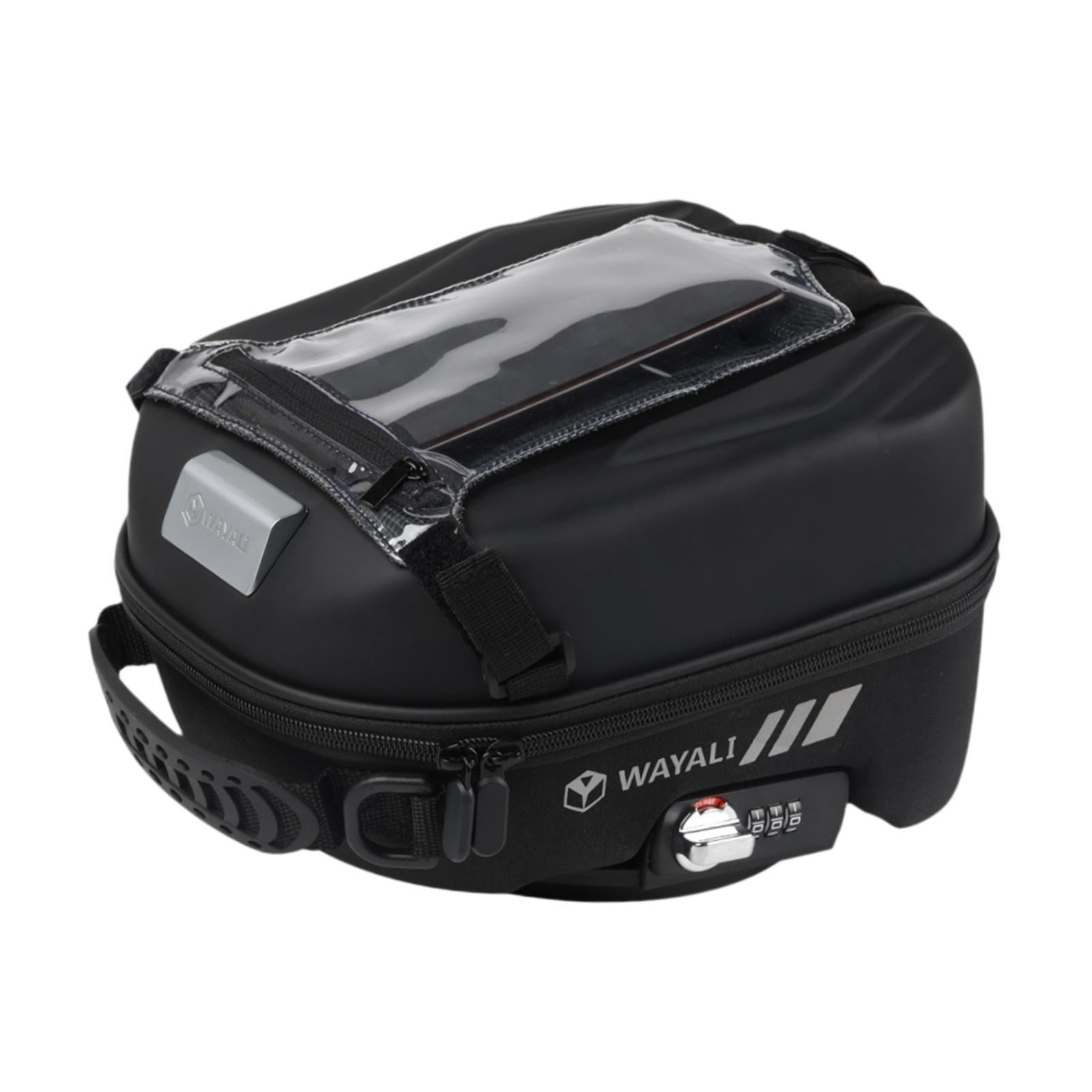 Tnarru Motorcycle Tank Bag with Headphone Hole Multifunctional Lightweight Waterproof Riding Luggage Bag Gas Tank Bag for 450MT