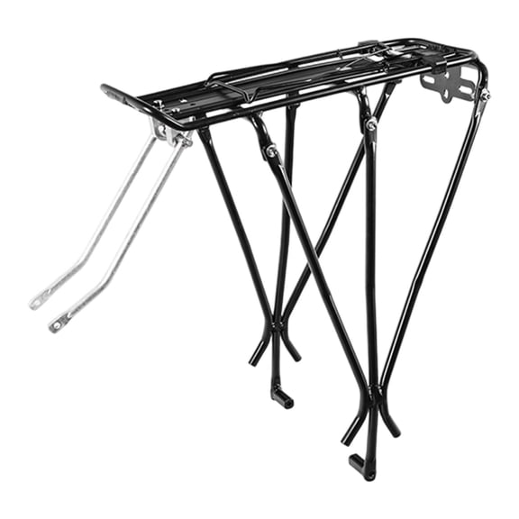 Tnarru Mountain Bicycle Rear Carrier Cargo Rack 25kg Capacity Thick Tubing Accessory for Secure Transport Aluminum with Fixing Clamp