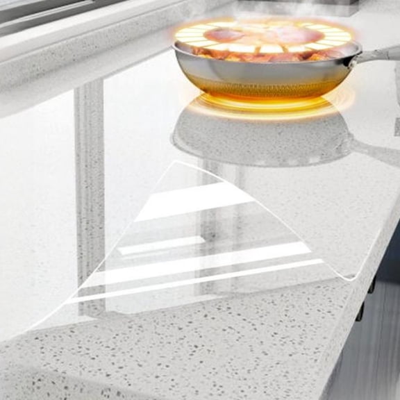 Tnarru PVC countertop protector, heatproof Transparent70x500cm