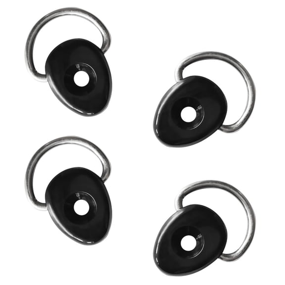 Tnarru Pack of 4pcs Stainless Steel D Ring Loop Deck Eye Safety Fitting for Kayak Rigging