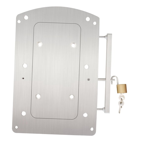 Tnarru Quick Release Bracket Trolling Motor Mount Bow Mounting Bracket Plate Replacement Fiberglass Boat Bow Mount Plate Hardware stable support aluminum alloy material suitable for 34x18.5cm