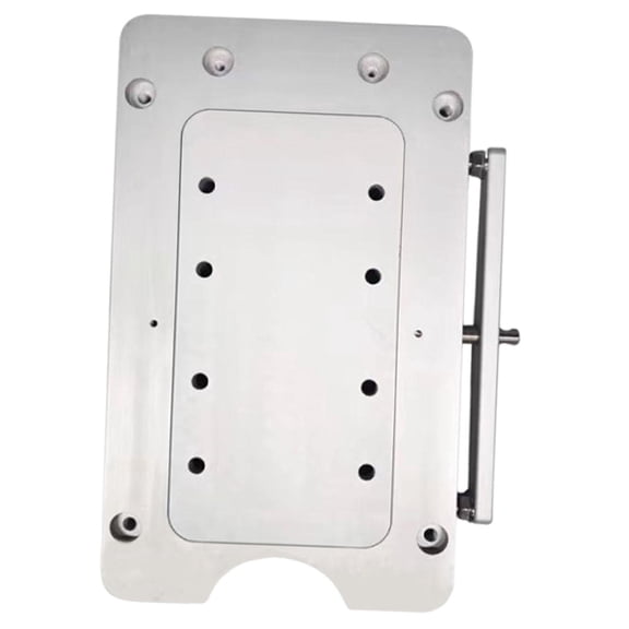 Tnarru Quick Release Bracket Trolling Motor Mount Bow Mounting Bracket Plate Replacement Fiberglass Boat Bow Mount Plate Hardware stable support aluminum alloy material suitable for 33.8x18.6cm