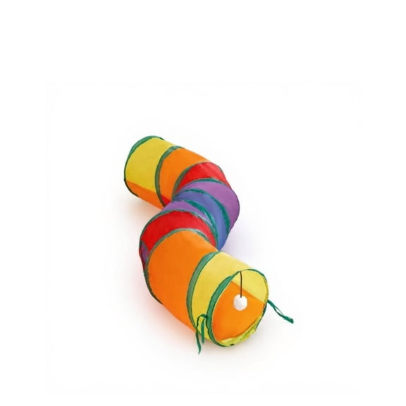 Tnarru Rainbow Cat Tunnel, Durable Polyester Rainbow