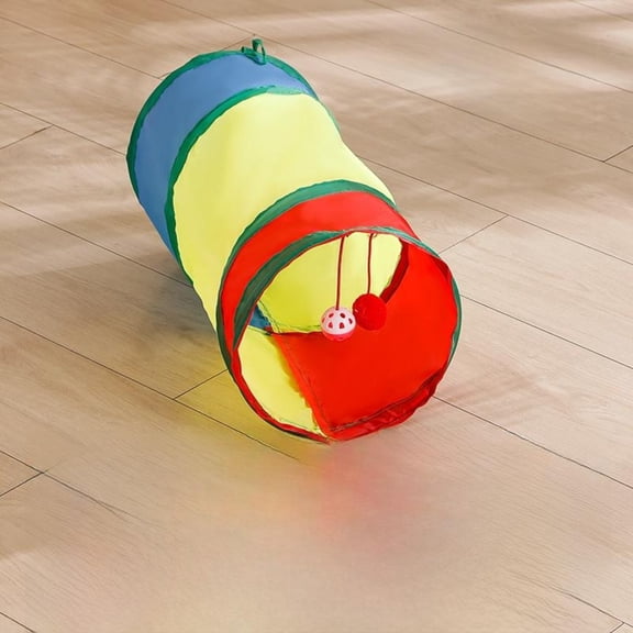Tnarru Rainbow Cat Tunnel, Durable Polyester Rainbow