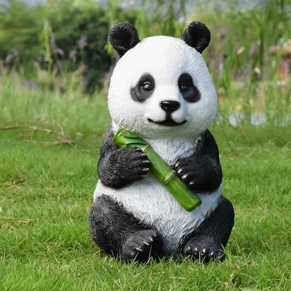 Tnarru Resin Panda Sculpture for Outdoor Garden Decor #18141