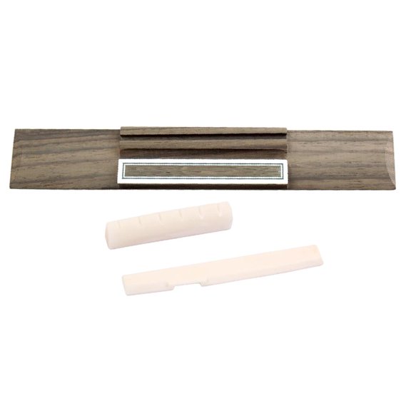 Tnarru Rosewood Classical Guitar Bridge with Pre-slotted Saddle Nut for Guitar Stringed Instrument Accessories