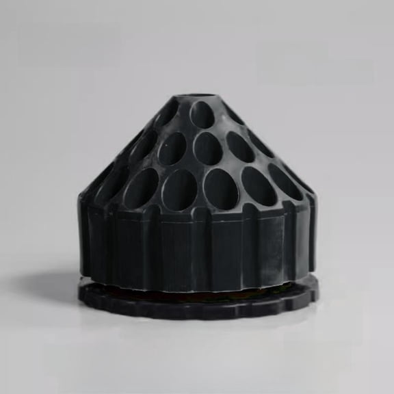 Tnarru Rotating Organizer Box for Jade Carving Tools, Drill Bits Black Plastic Base