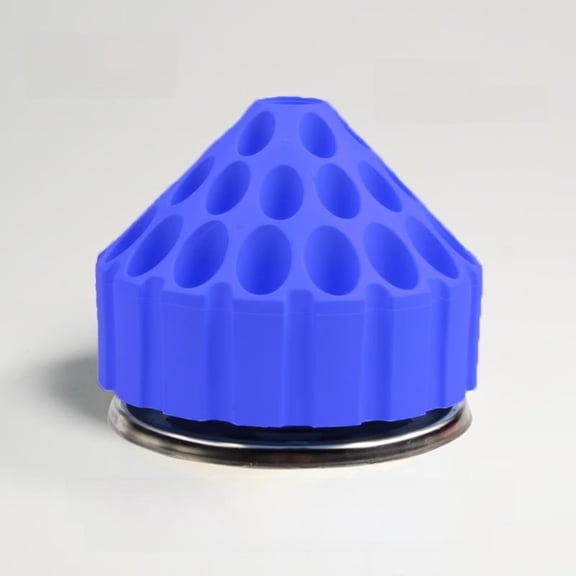 Tnarru Rotating Organizer Box for Jade Carving Tools, Drill Bits Blue SS Base