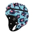 thumbnail image 1 of Tnarru Rugby Helmet Football Helmet Adjustable Scrum Cap Sports Cap Rugby Headguard for Match Training Pitcher Soccer Goalkeeper Hat Blue Purple, 1 of 10