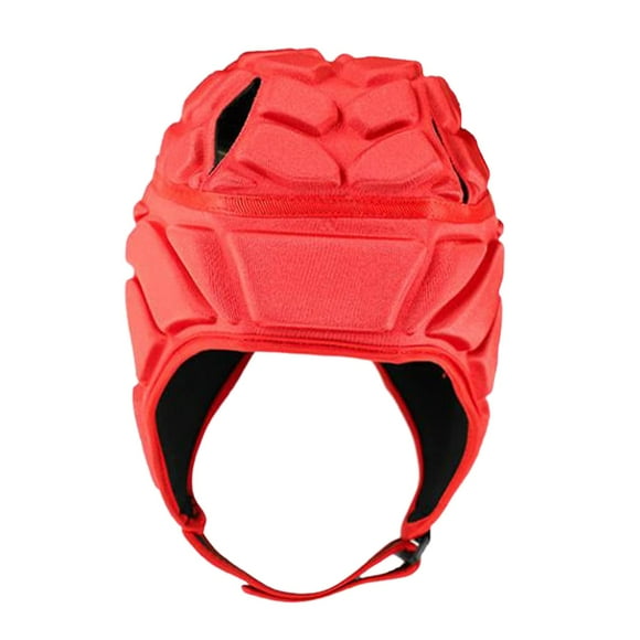 Tnarru Rugby Soccer Headgear Comfortable Breathable Rugby Headguards Rugby Protective Cap for Flag Football Goalkeeper Red