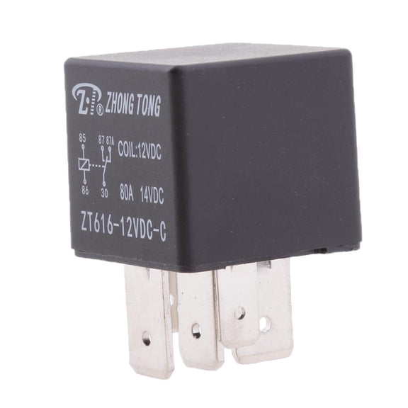 Tnarru SPDT Automotive Switching Relay With 5 Pin Contacts For Applications 12V 80A