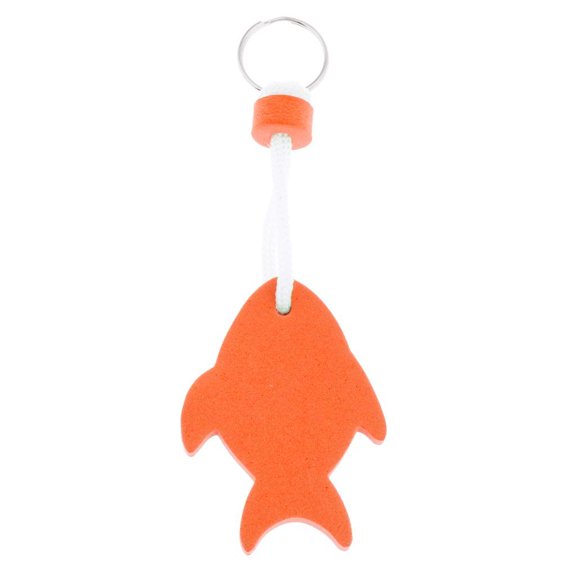 Tnarru Safety Floating Key Float Water Buoyant Key Holder for Marine Sailing Yachting Fishing Swim Surfing - Fish Shape , Orange