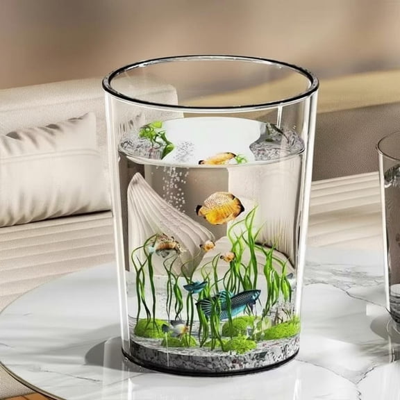 Tnarru Shatterproof PET desktop fish tank