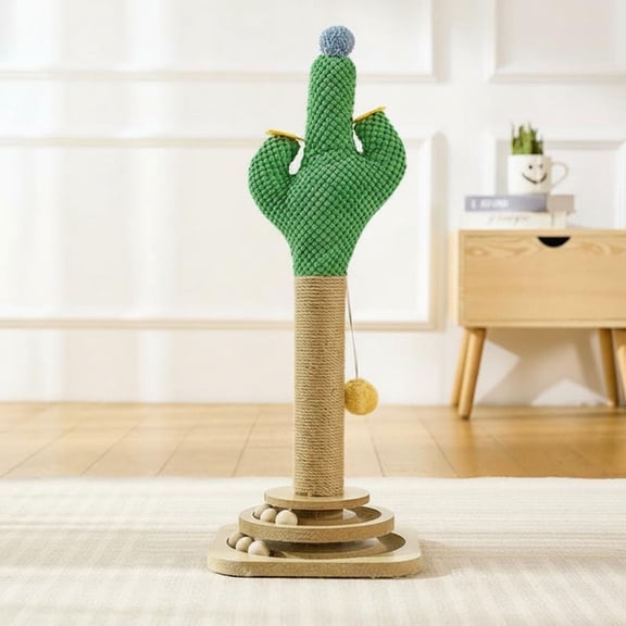 Tnarru Sisal Cat Tree Scratching Post Double Turntable