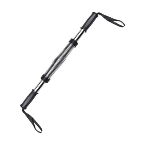 Tnarru Spring Power Bar Upper Body Exercise Chest Expander Chest Resistance Bar Workout Equipment Muscle Training Heavy Duty Black 40kg 60cm